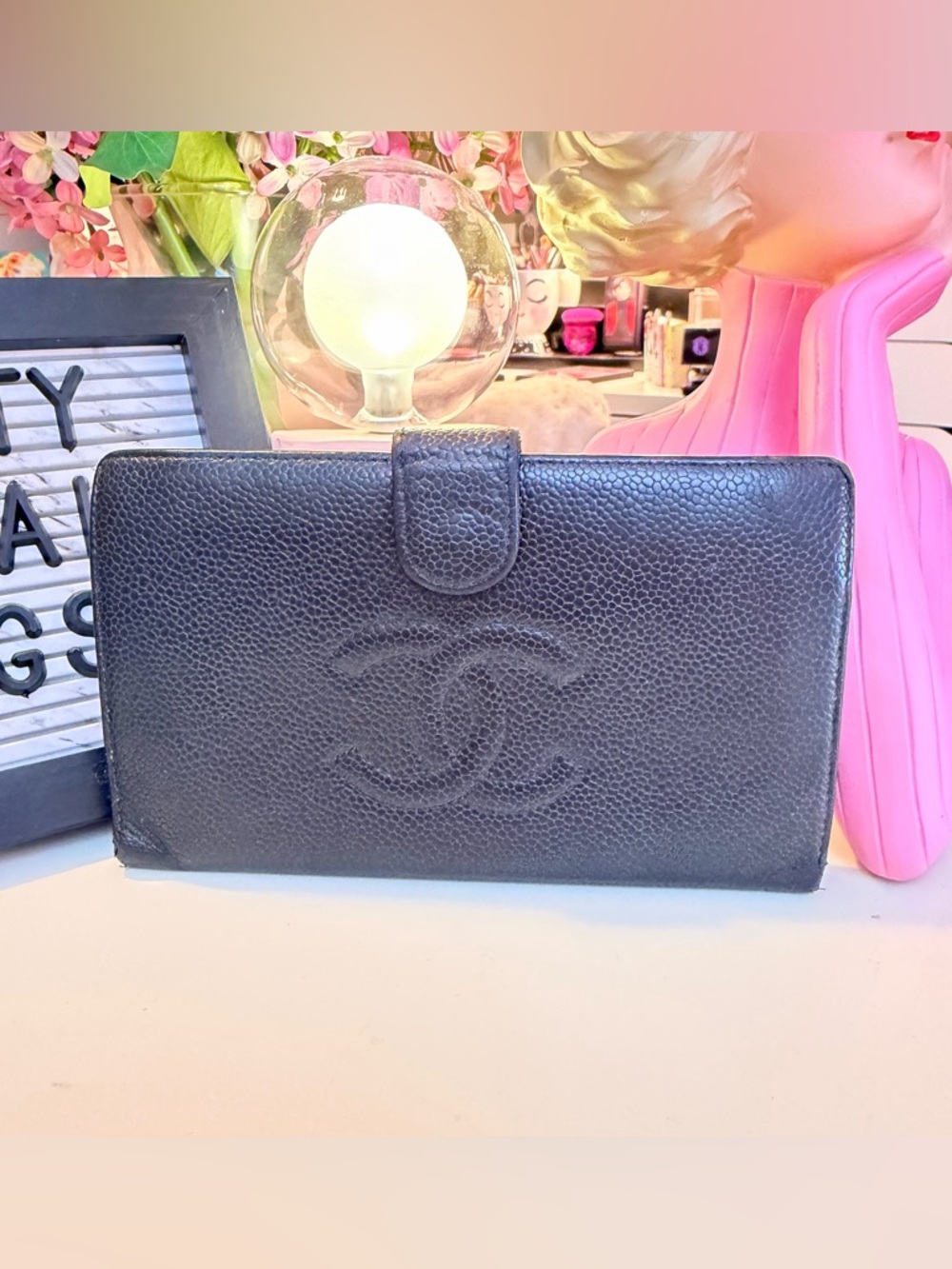 Vintage Timeless Chanel CC French Caviar Long Wallet 🖤